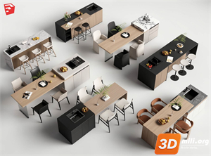 Kitchen island Skp Files